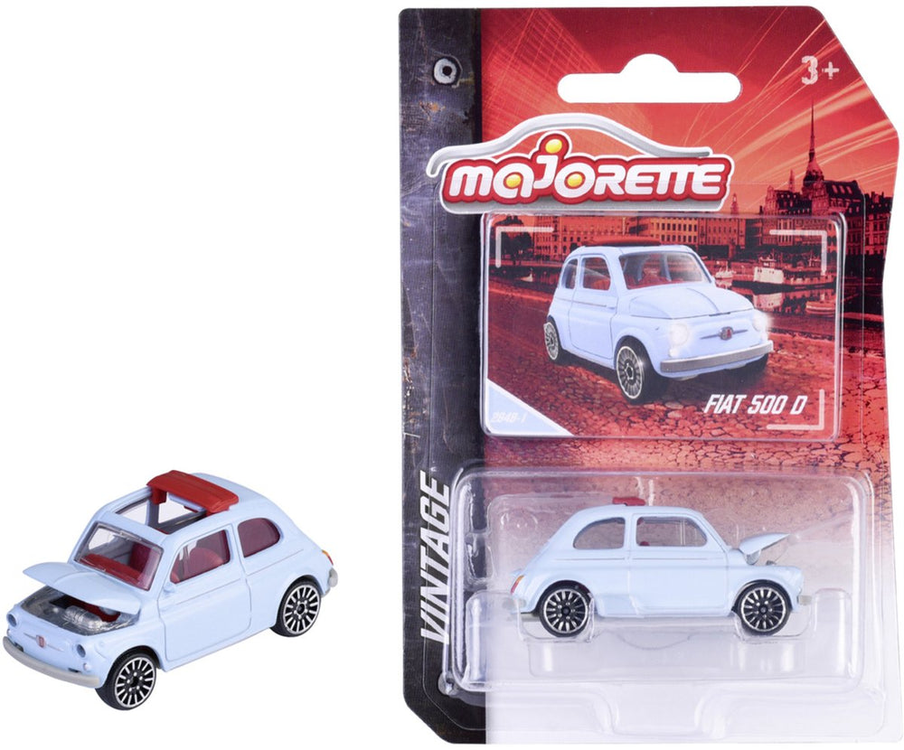 Majorette fiat 500, wit (vintage)