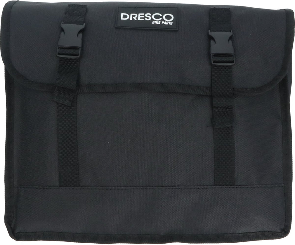 Dresco dubbele fietstas basic zwart 30 liter
