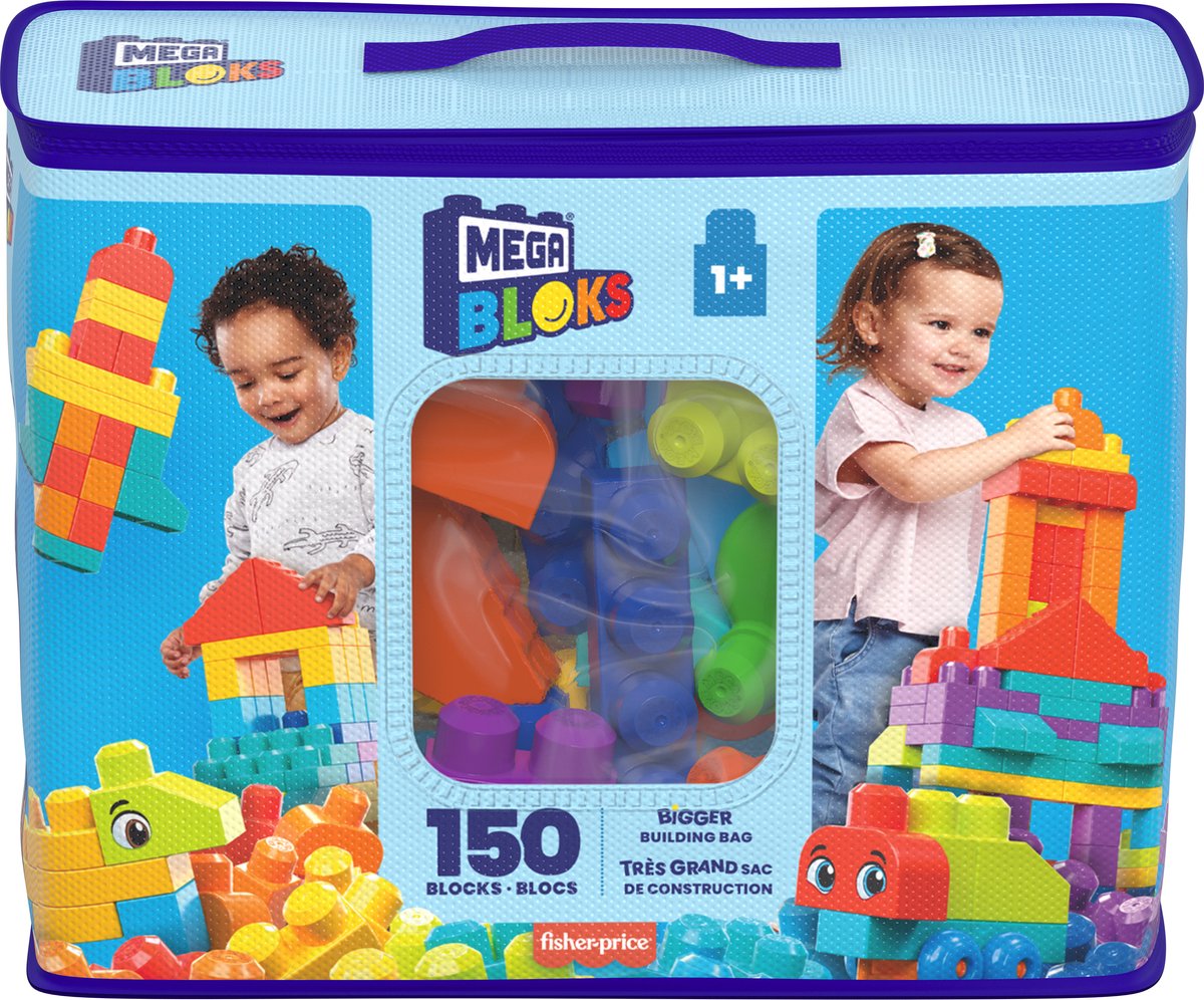Mega Bloks - Grotere bouwzak Bouwblokken, 150dlg.