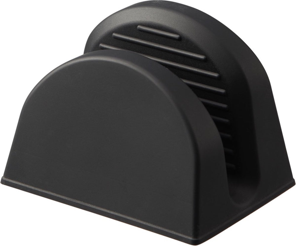 Yamazaki siliconen ovenwanten - magnetisch - tower - zwart (set van 2)