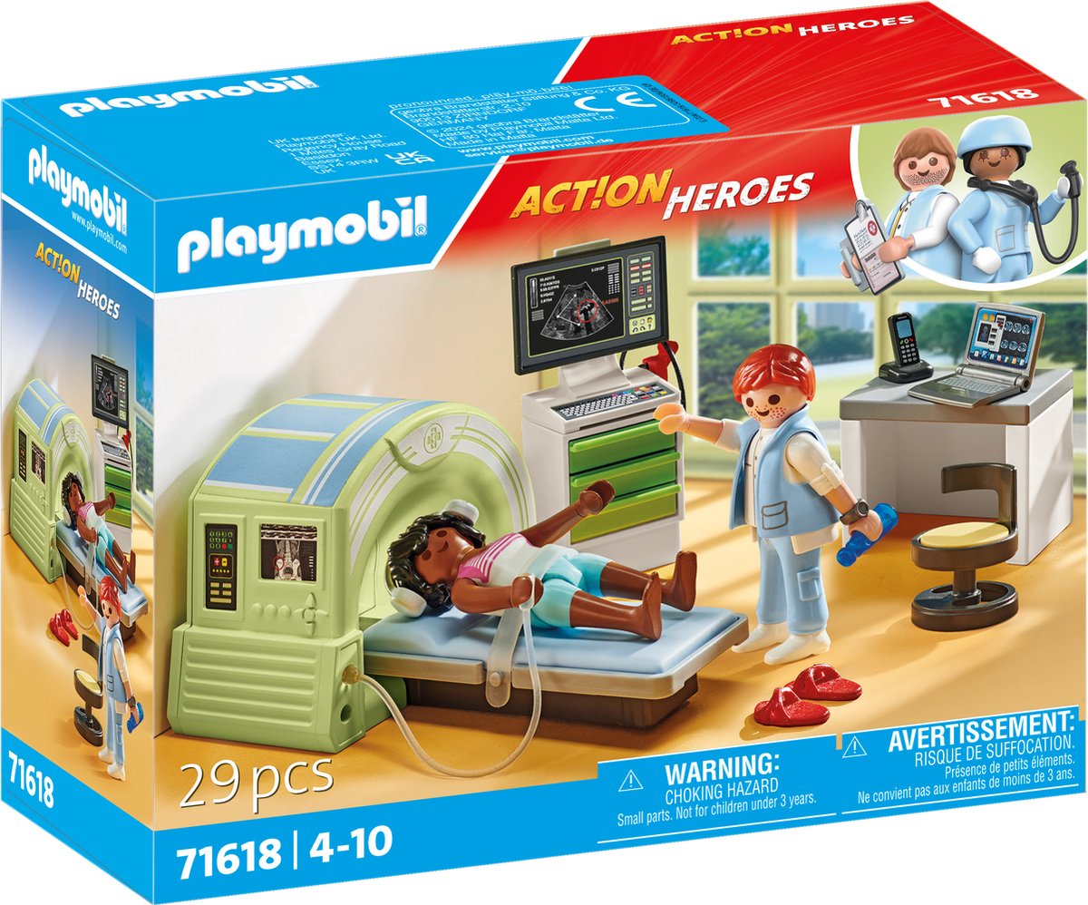 Playmobil action heroes mri met patient - 71619