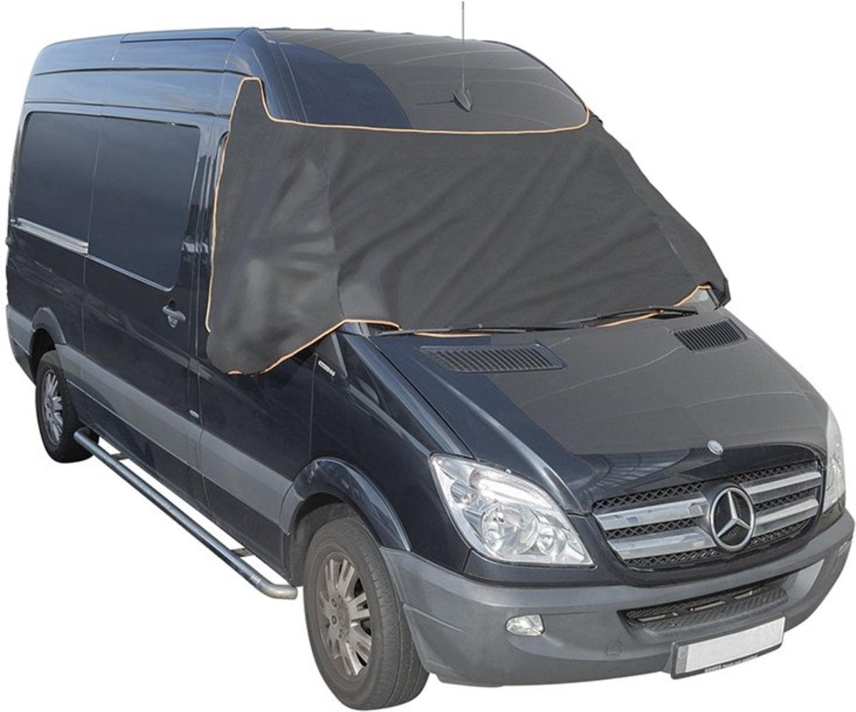 Proplus Window Cover 345 x 105 cm with Magnets Grey Black