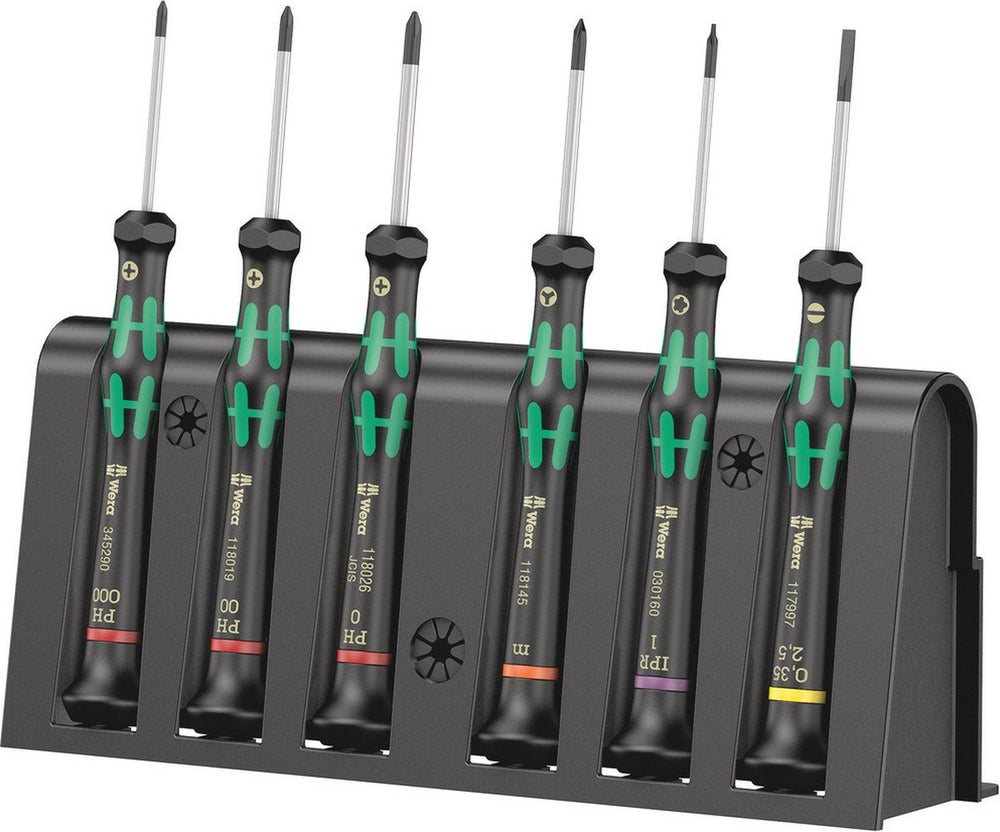 Wera 6-delige micro schroevendraaierset + houder - 2050 6
