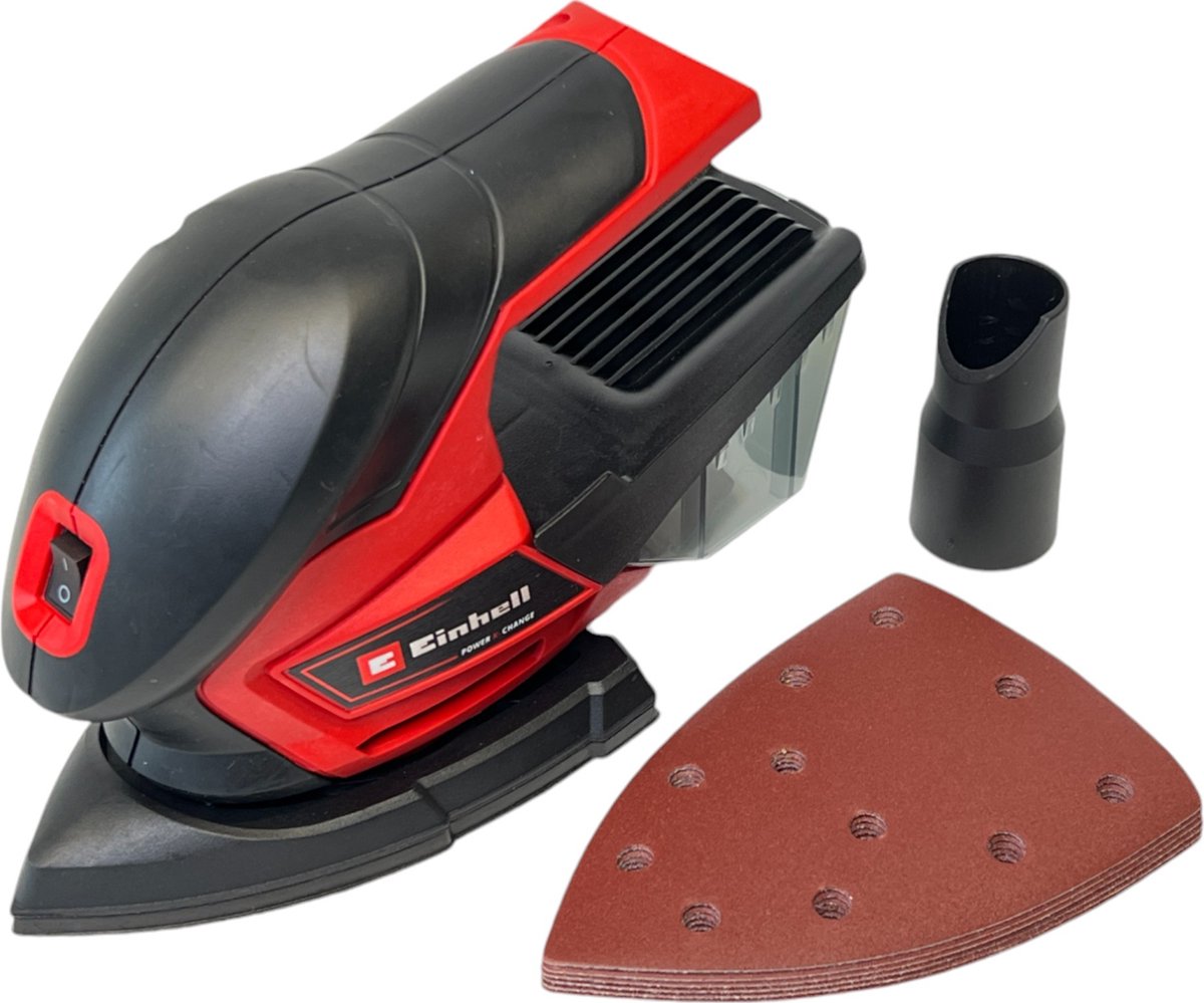 Einhell Cordless Multi Sander TE-OS 18 150 Li Solo - Power X-Change - 18 V Li-ion - Sanding Surface: 150 x 150 x 100 mm - Excl. Battery and Charger