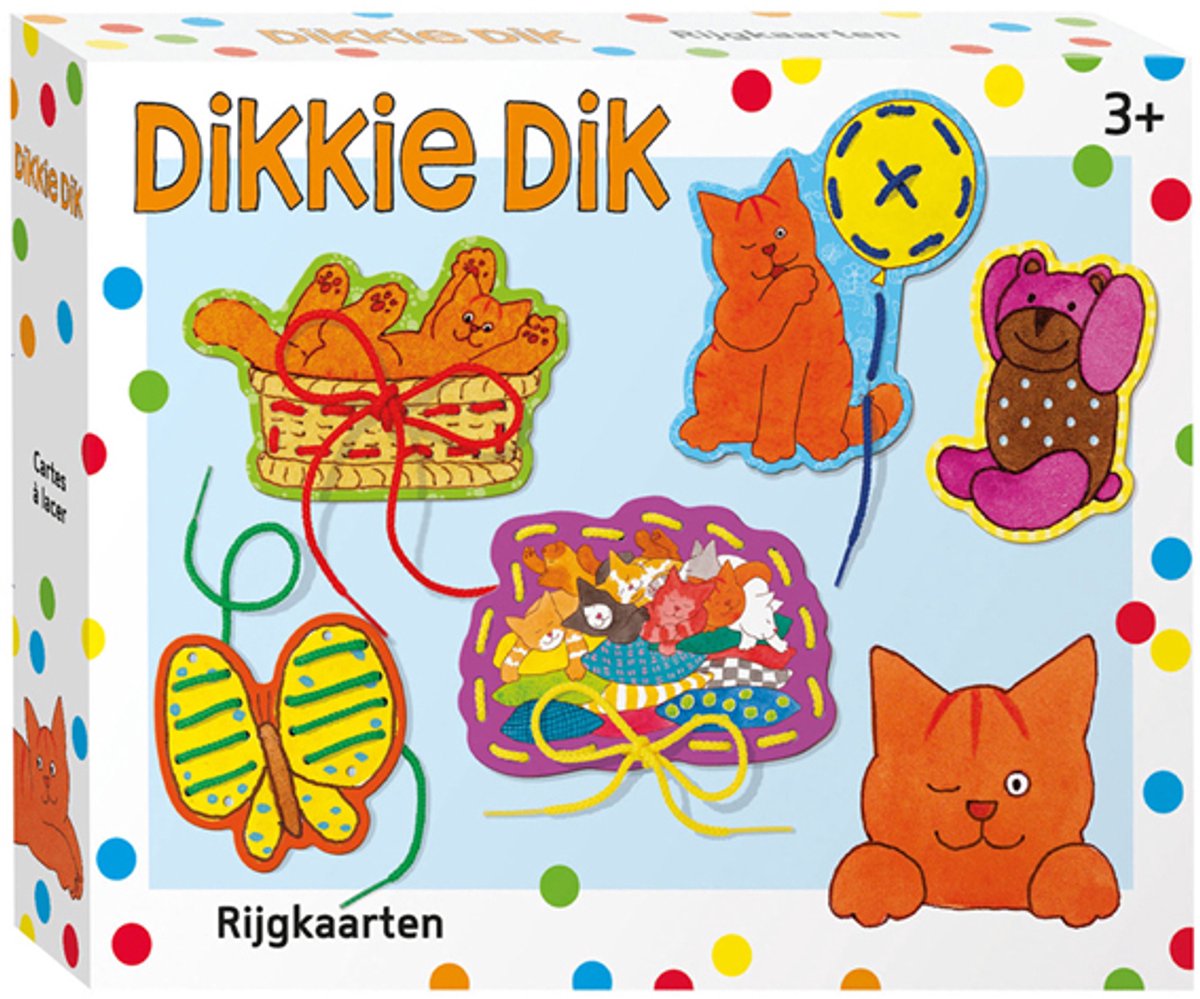 Bambolino speelgoed rijgkaarten set dikkie dik
