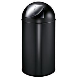 Push prullenbak eko 31012701 staal zwart