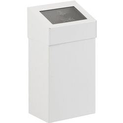 Push prullenbak dutchdesign 31021826 gepoedercoat aluminium wit