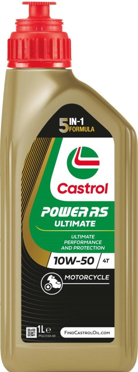 Castrol Olie Power RS ​​Racing 4T 10W-50 fles à 1 liter