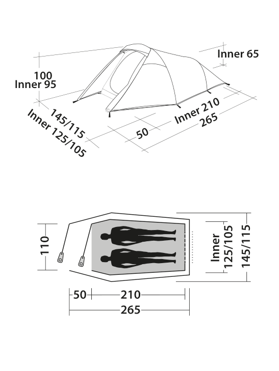 Easy Camp Energy 200 compacte tent