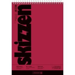 Schetsblok brunnen 17 x 24 cm rood