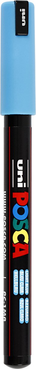 Uni posca marker pc-1mr lichtblauw - extra fine 0,7mm