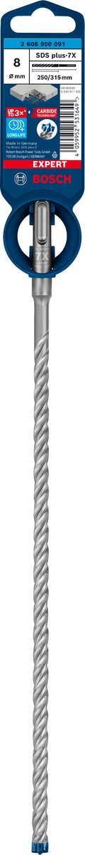 Bosch expert sds plus-7x hamerboor 8 x 250 x 315 mm