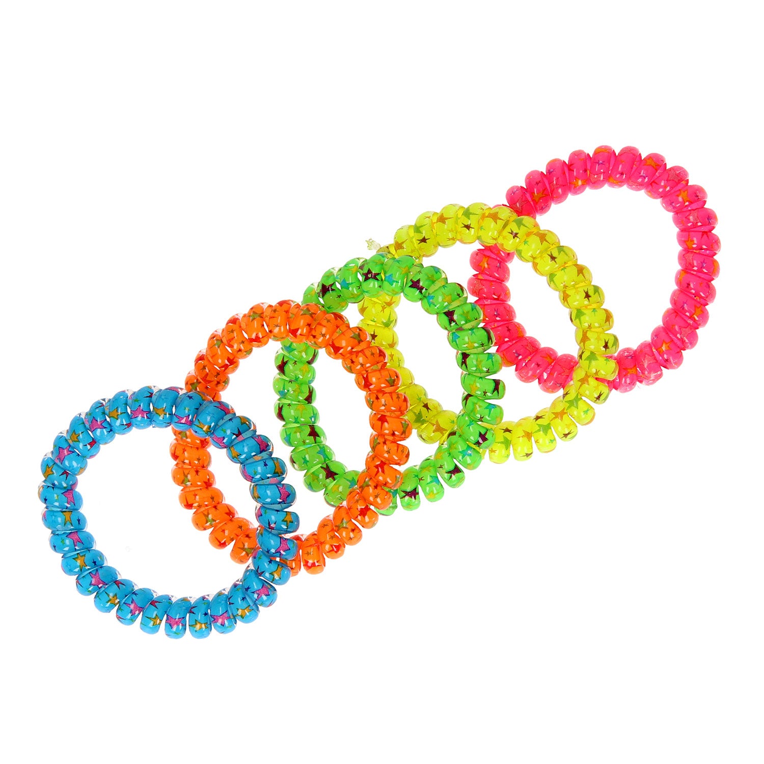 Duckiez armband neon met sterretjes