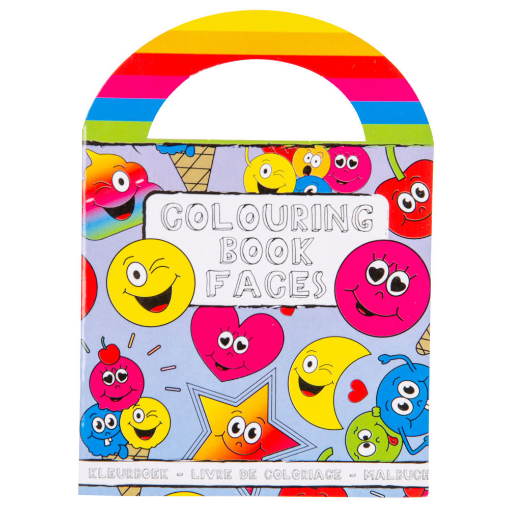 Duckiez kleurboekje met stickers lachgezicht