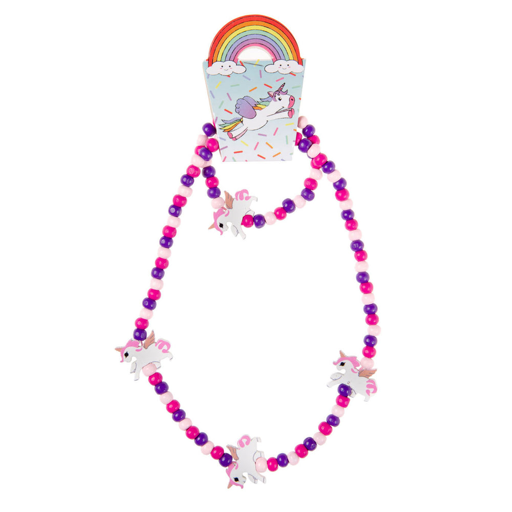 Duckiez houten ketting en armband eenhoorn