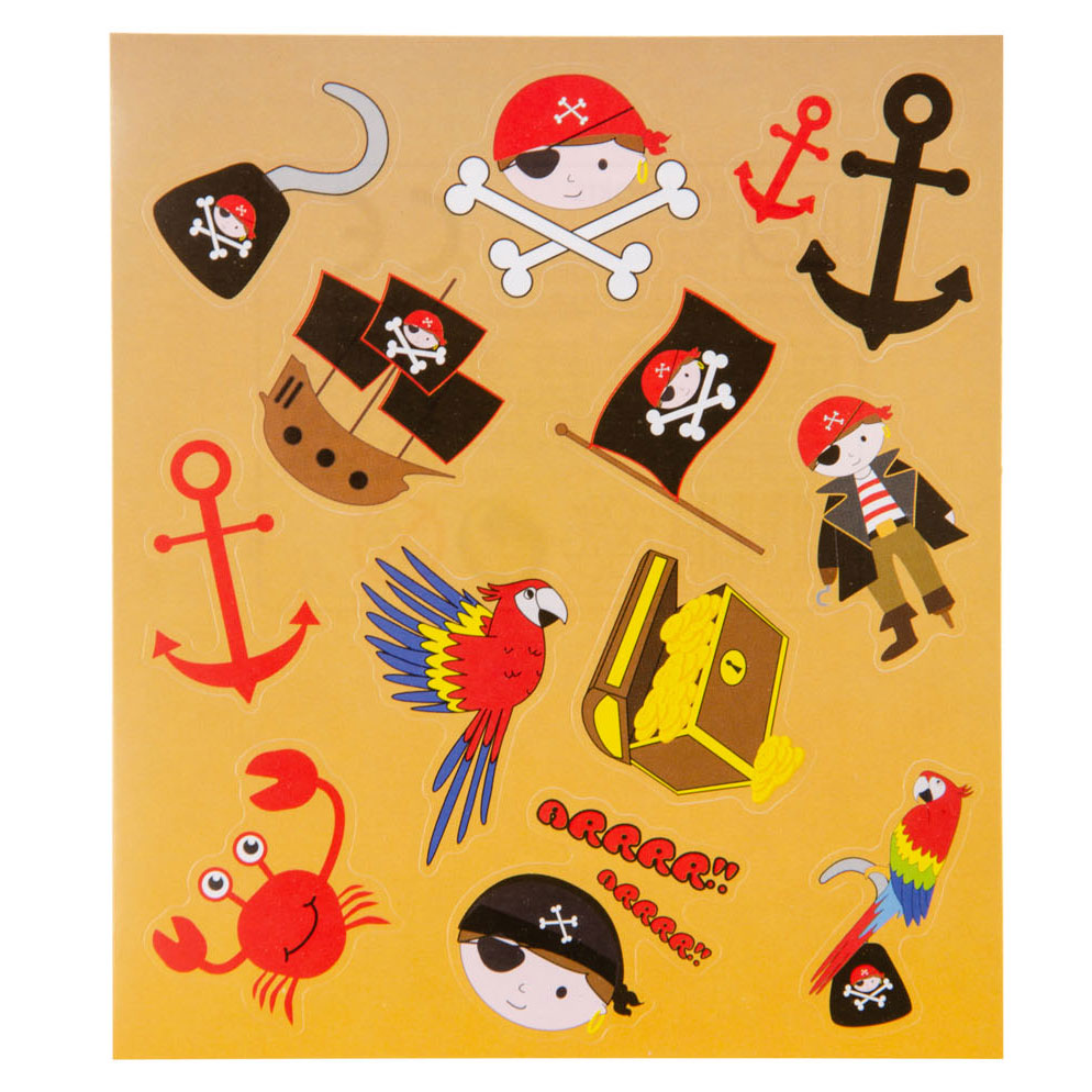 Duckiez stickervel piraat