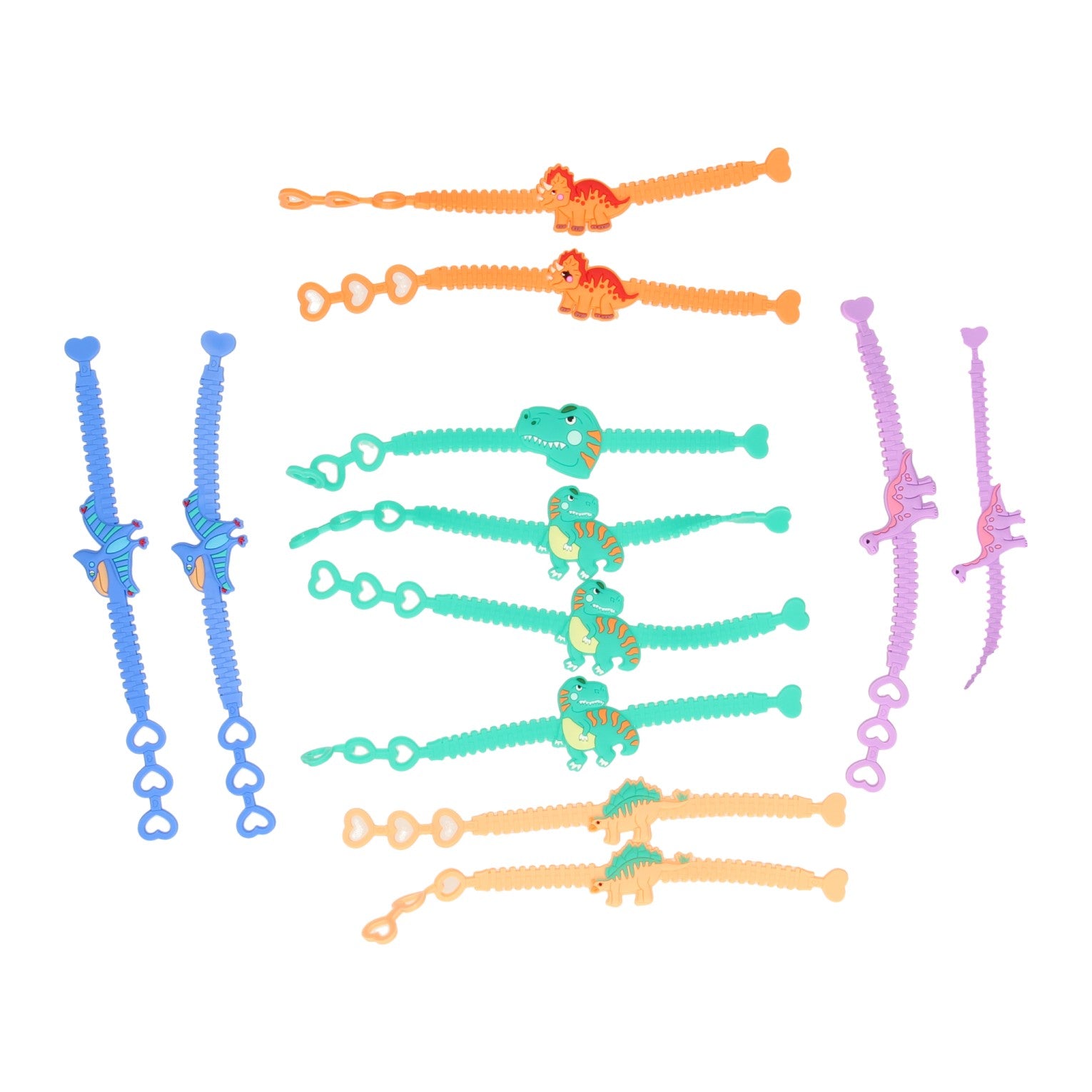 Duckiez armband dinosaurus kleur, set van 12st.