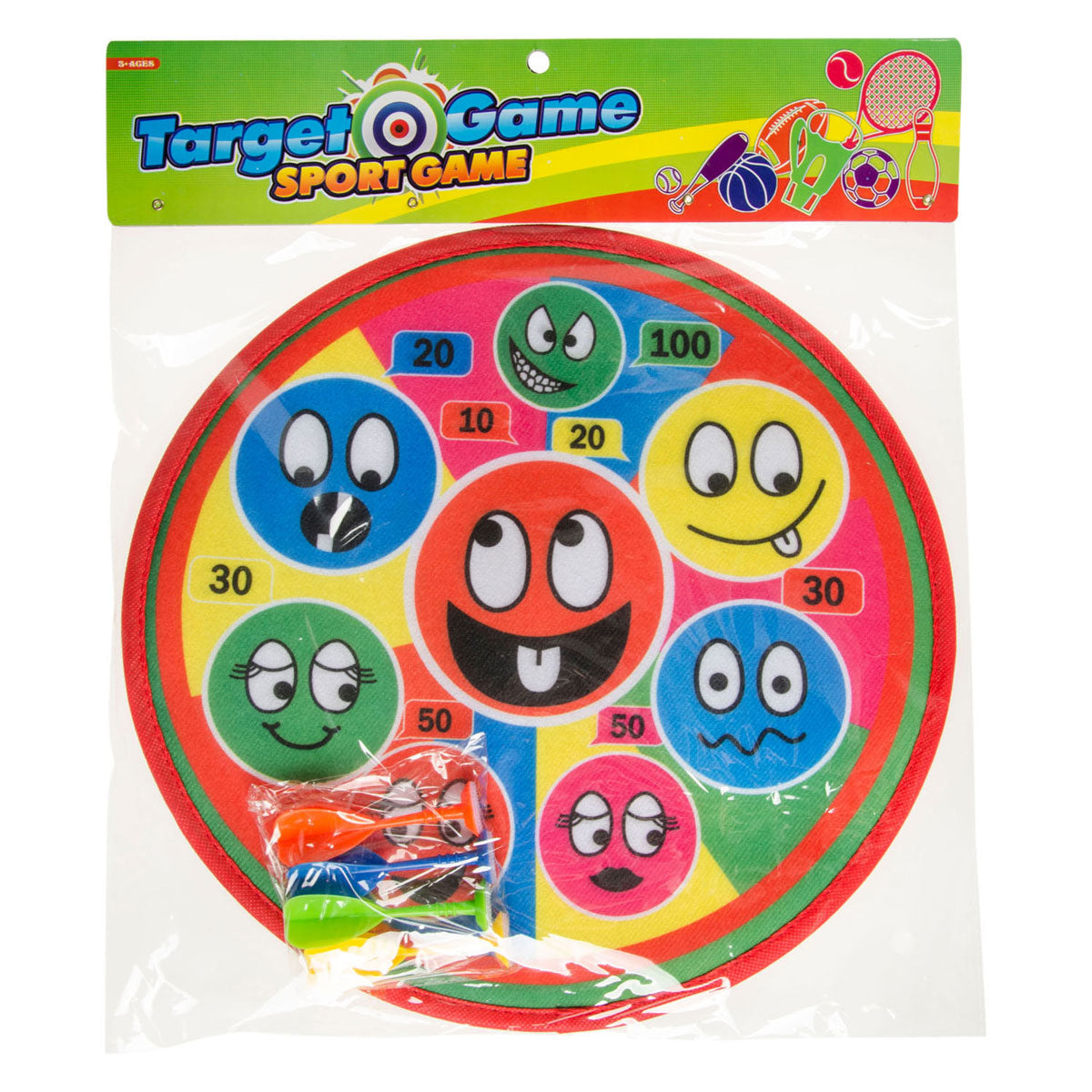 Duckiez dartspel lachende gezichten