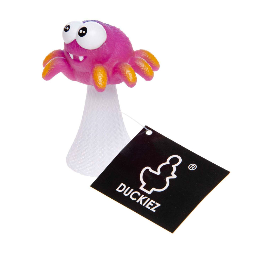 Duckiez pop-up springende spin, 9,5 cm