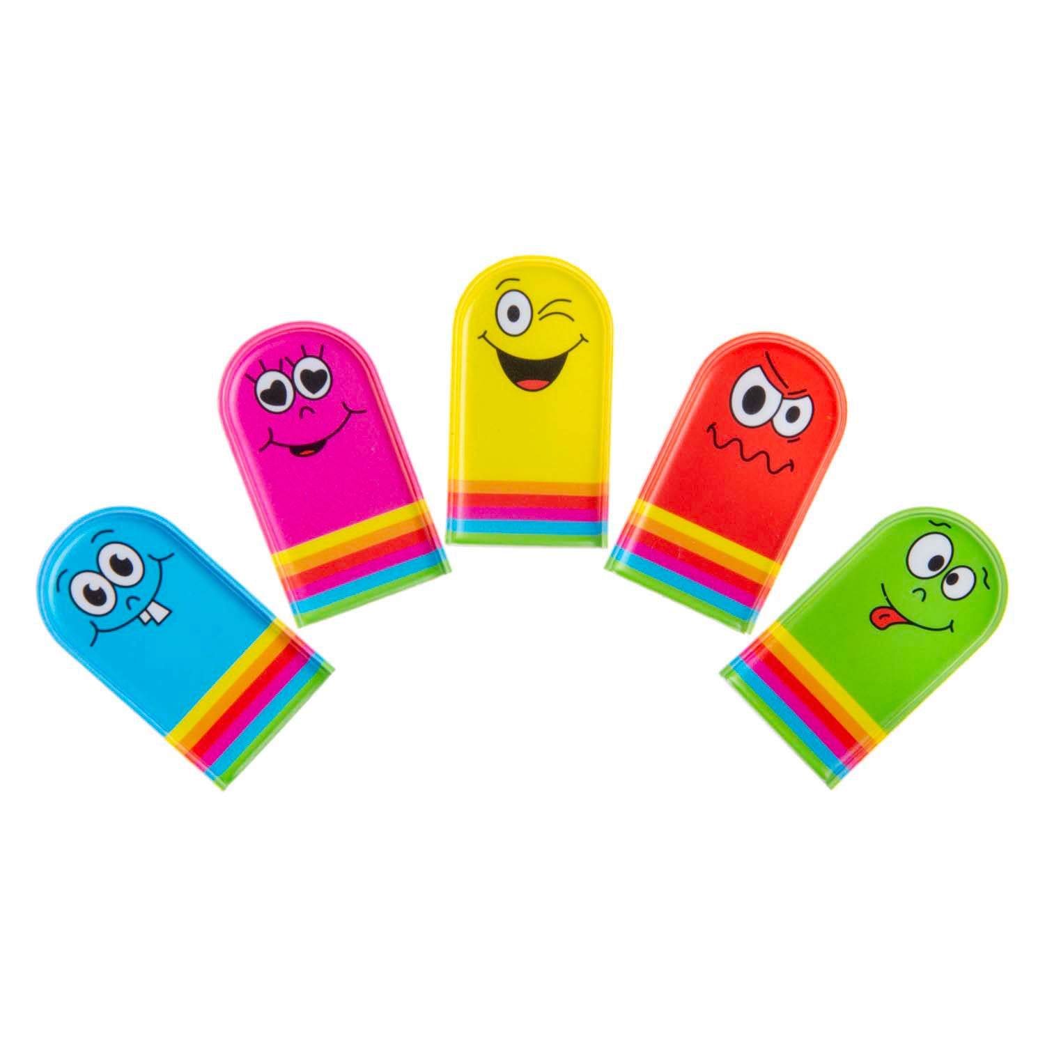 Duckiez vingerpoppetjes gezichtjes, 5st.
