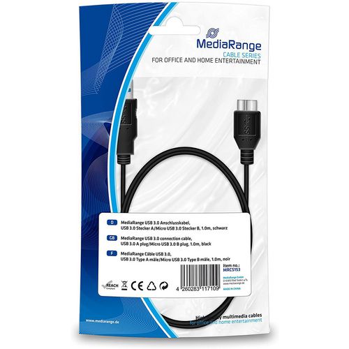 Kabel mediarange mrcs153 zwart
