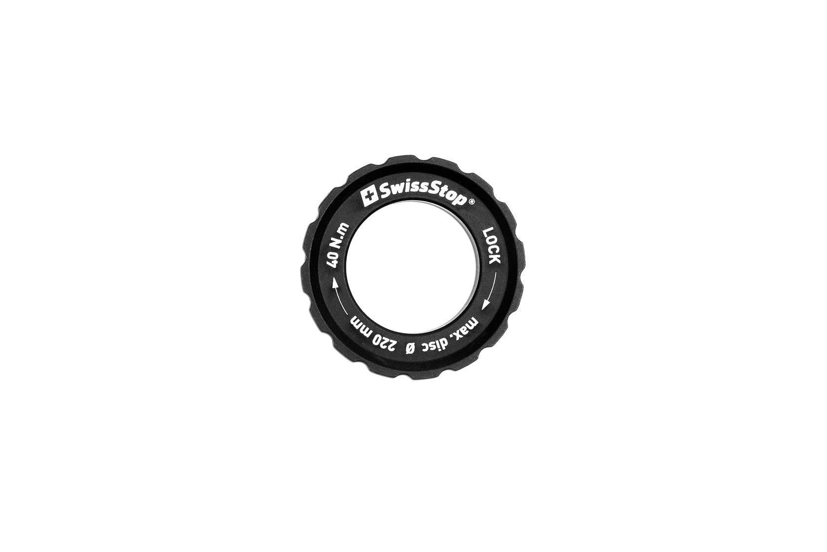 Swissstop - centerlock sluitring 220mm max