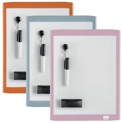 Nobo mini magnetisch whiteboard - 21,6x28cm - inclusief whiteboard accessoires - pastel