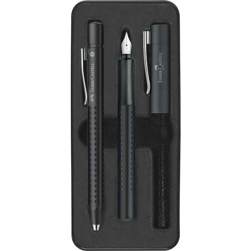 Faber-castell pennenset fp m bp grip edition zwart