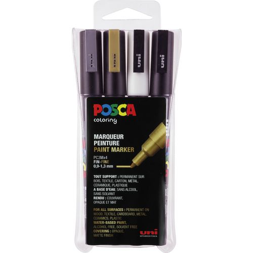 Pk4 lakmarker posca kleurenassortiment pc-3m