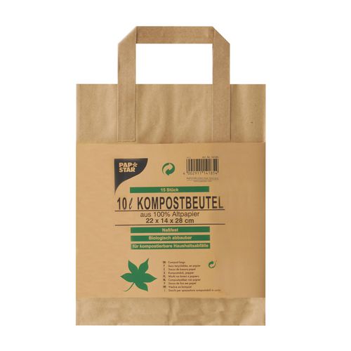 Compostzak papstar 14185 bruin
