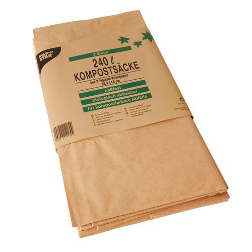 Compostzak papstar 14189 bruin