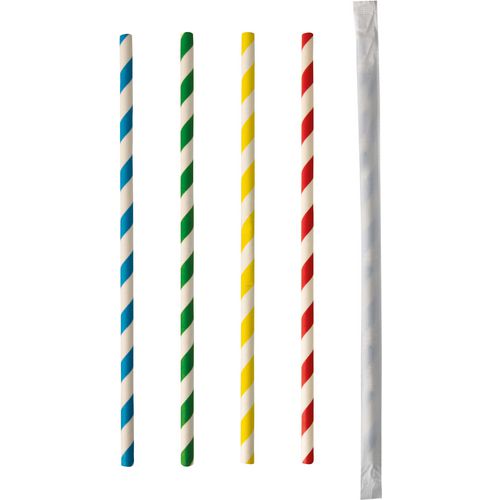 Rietjes papstar papier 20 cm zwart wit