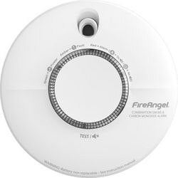 Combinatie rook- en koolmonoxidemelder fireangel scb10-int wit