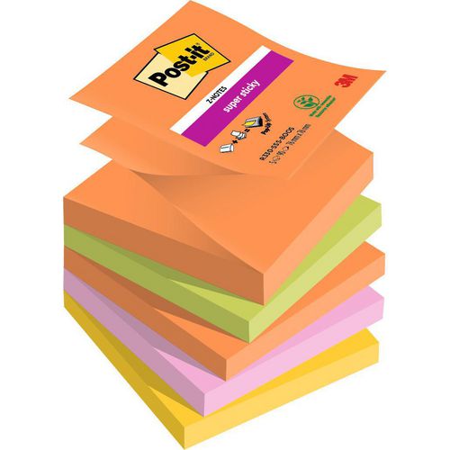Post-it super sticky sticky z-notes post-it boost kleurenassortiment 90 vellen