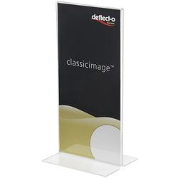 Folderhouder deflecto transparant 21.5 cm