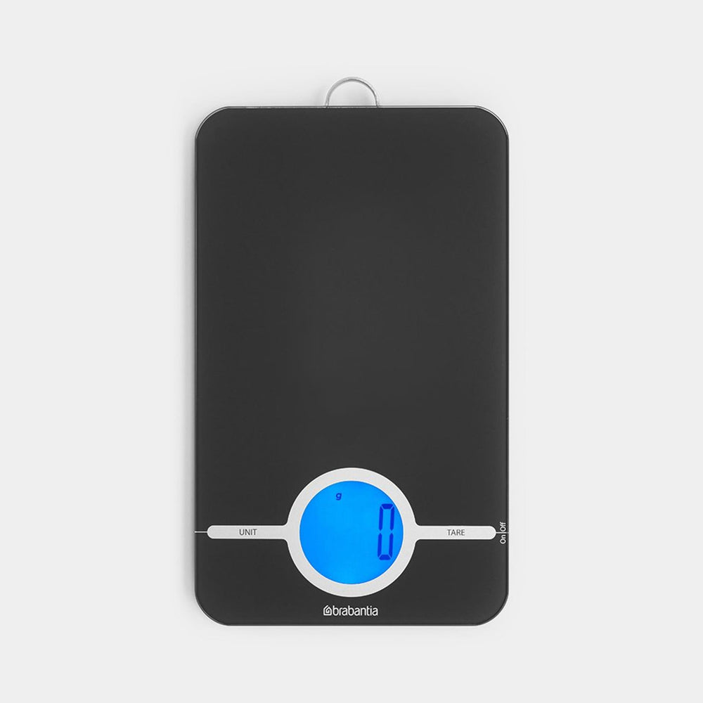 Brabantia tasty+ keukenweegschaal digitaal - op batterijen - dark grey