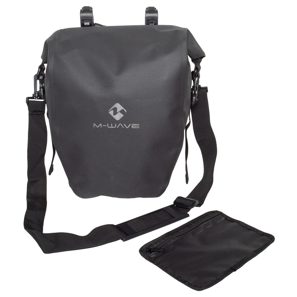 M-wave rough ride ii rack black series pannier bag