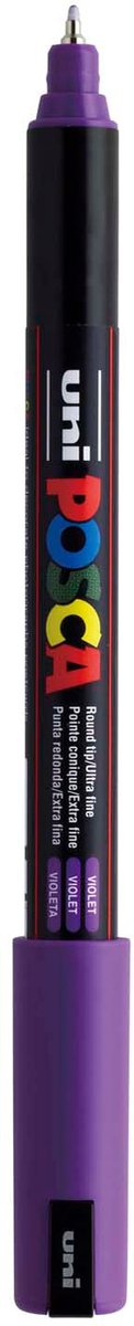 Uni posca marker pc-1mr paars - extra fine 0,7mm