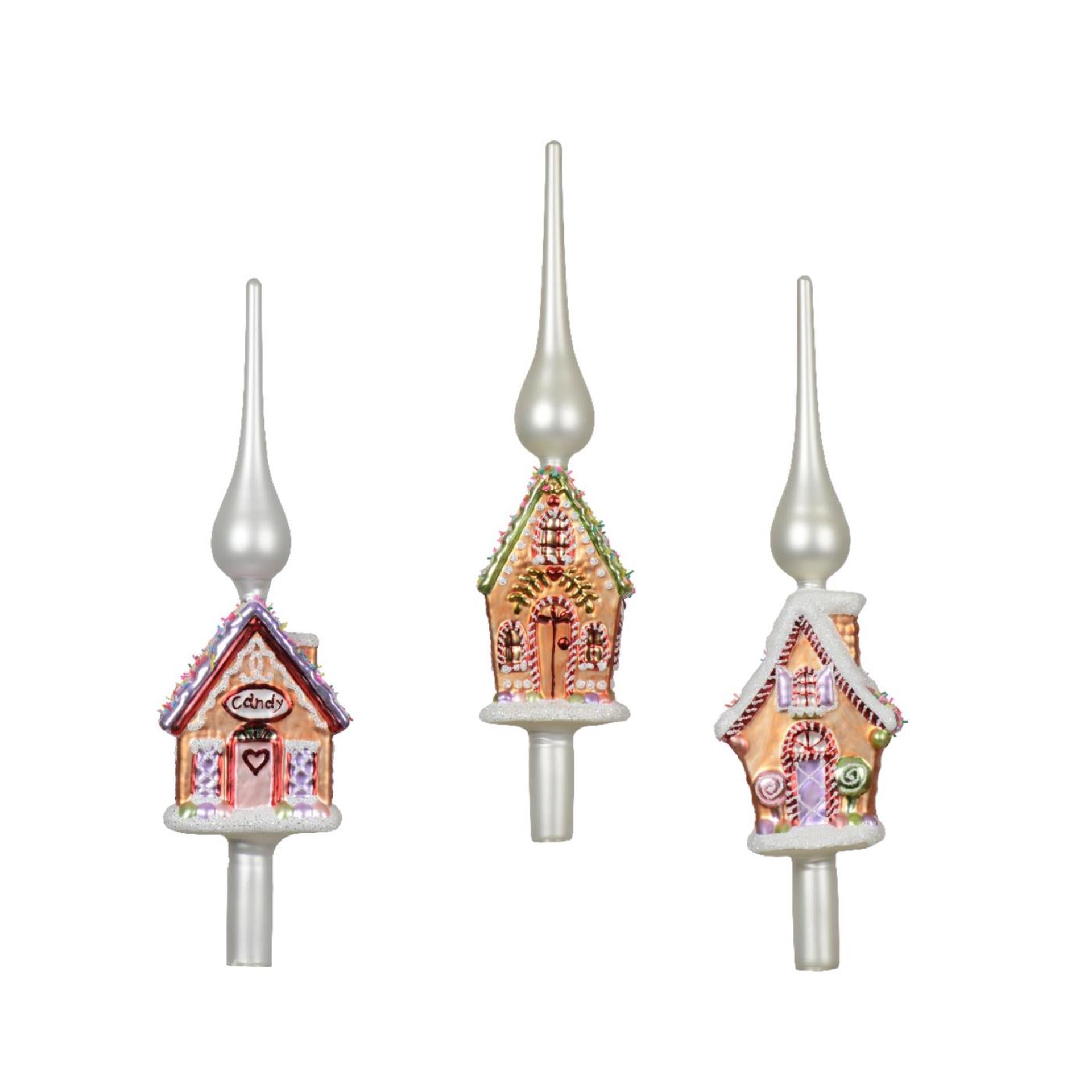 Decoris piek peperkoekhuis glas 31cm