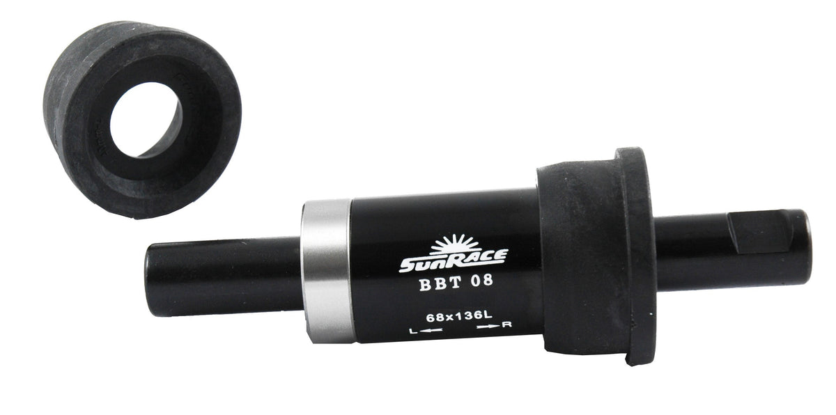 Bottom bracket Sunrace ø38 136mm press-fit cups - With keyway
