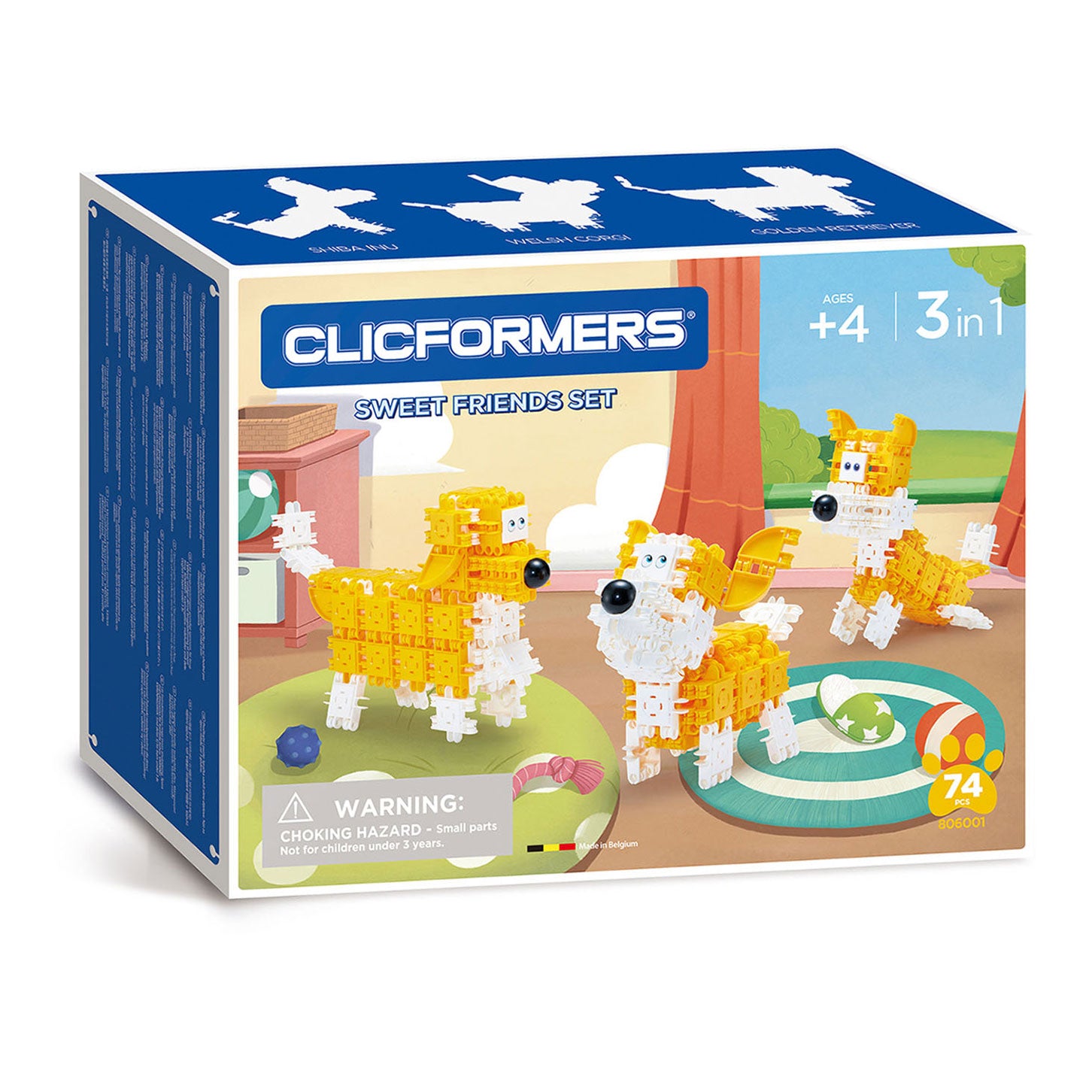 Clicformers Huisdierenset, 3-in-1, 74dlg.