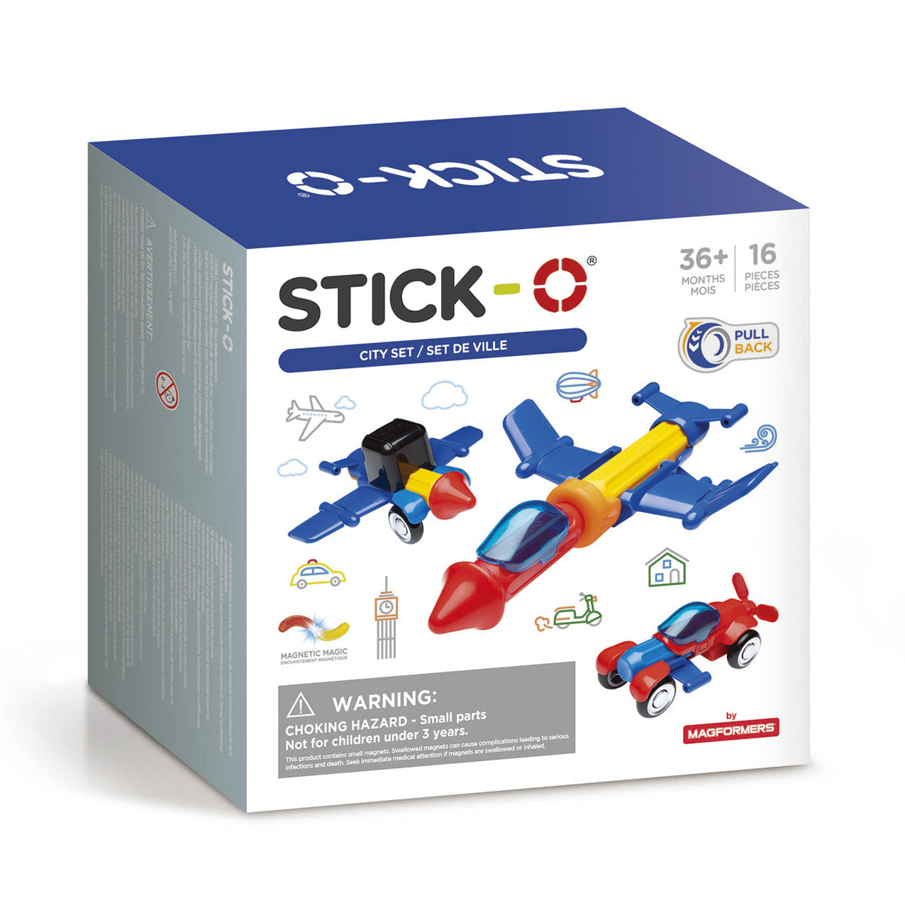 Stick-o city set, 16dlg.