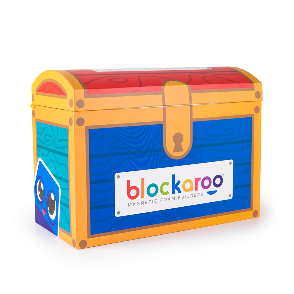 Blockaroo Magnetisch Schuim Blokken Schatkist Box, 100dlg.