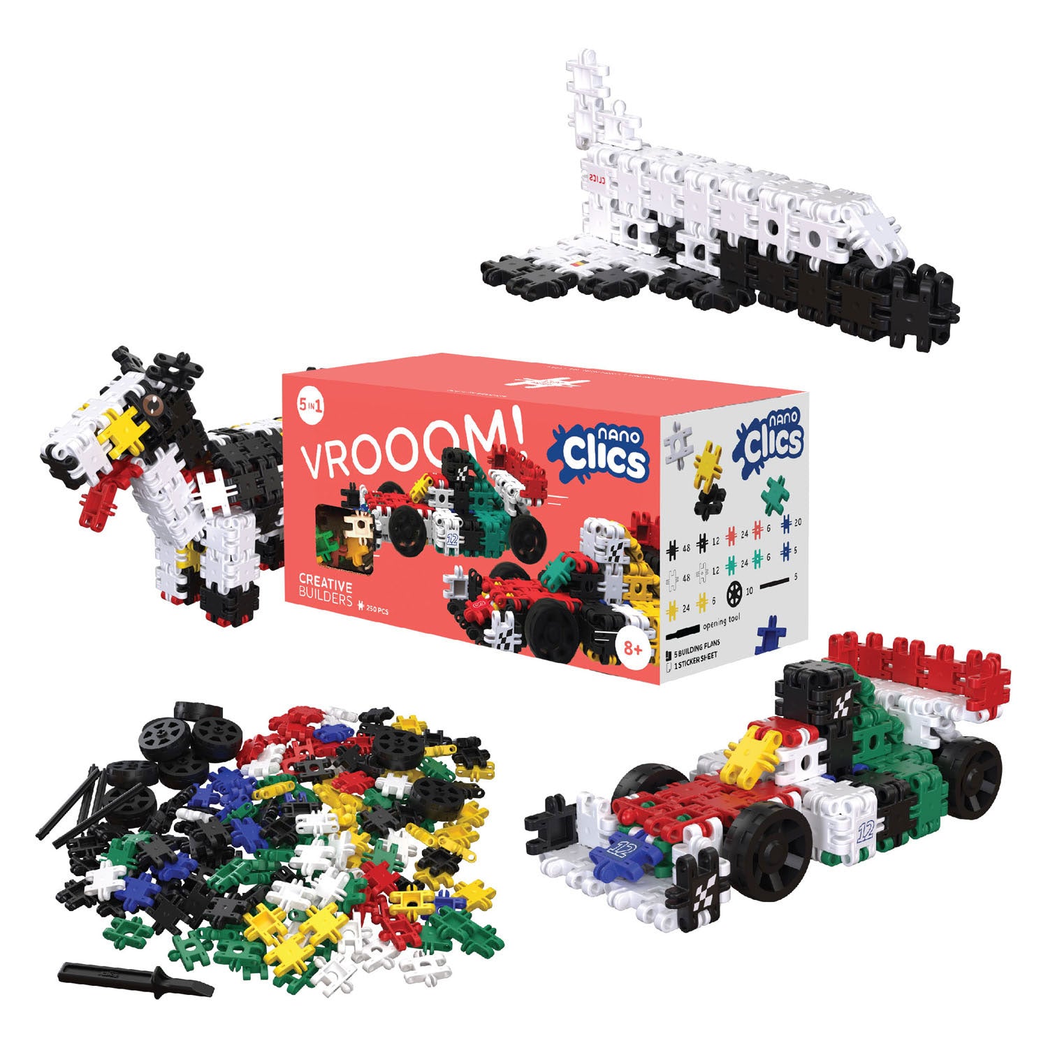 Clics nano - creatieve bouwers, 250dlg.