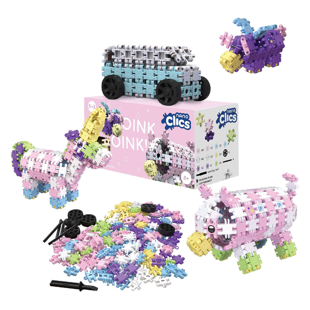 Clics nano - fantasiebouwers, 250dlg.