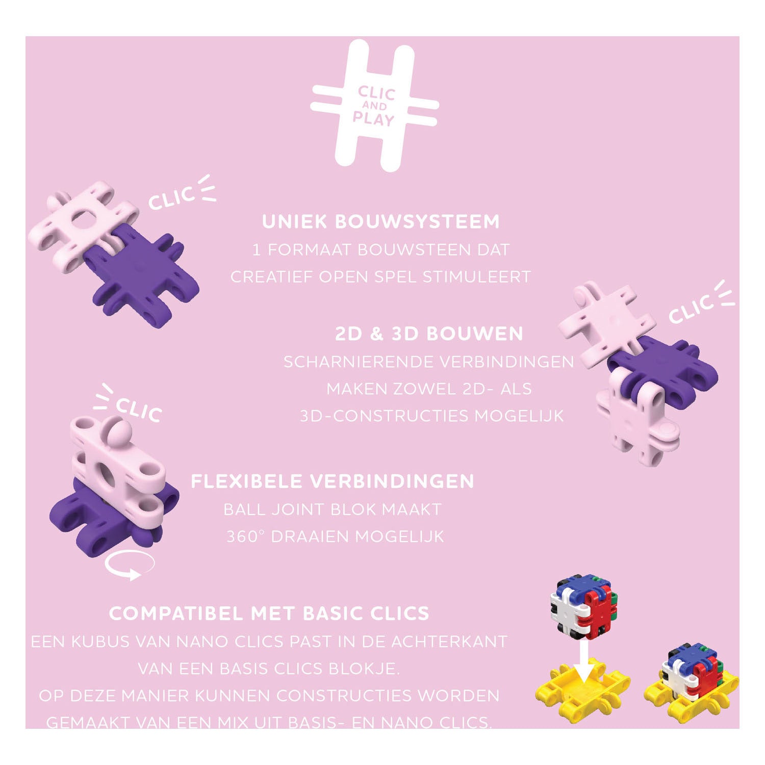Clics nano - fantasiebouwers, 250dlg.