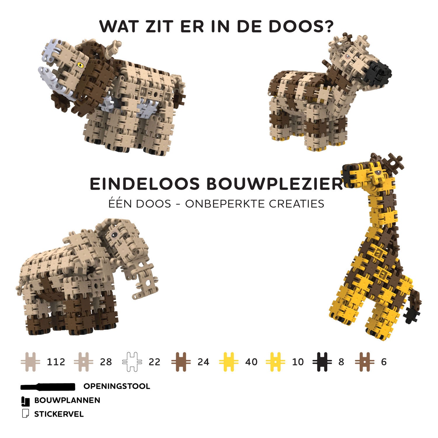 Clics nano - wilde dieren, 250dlg.