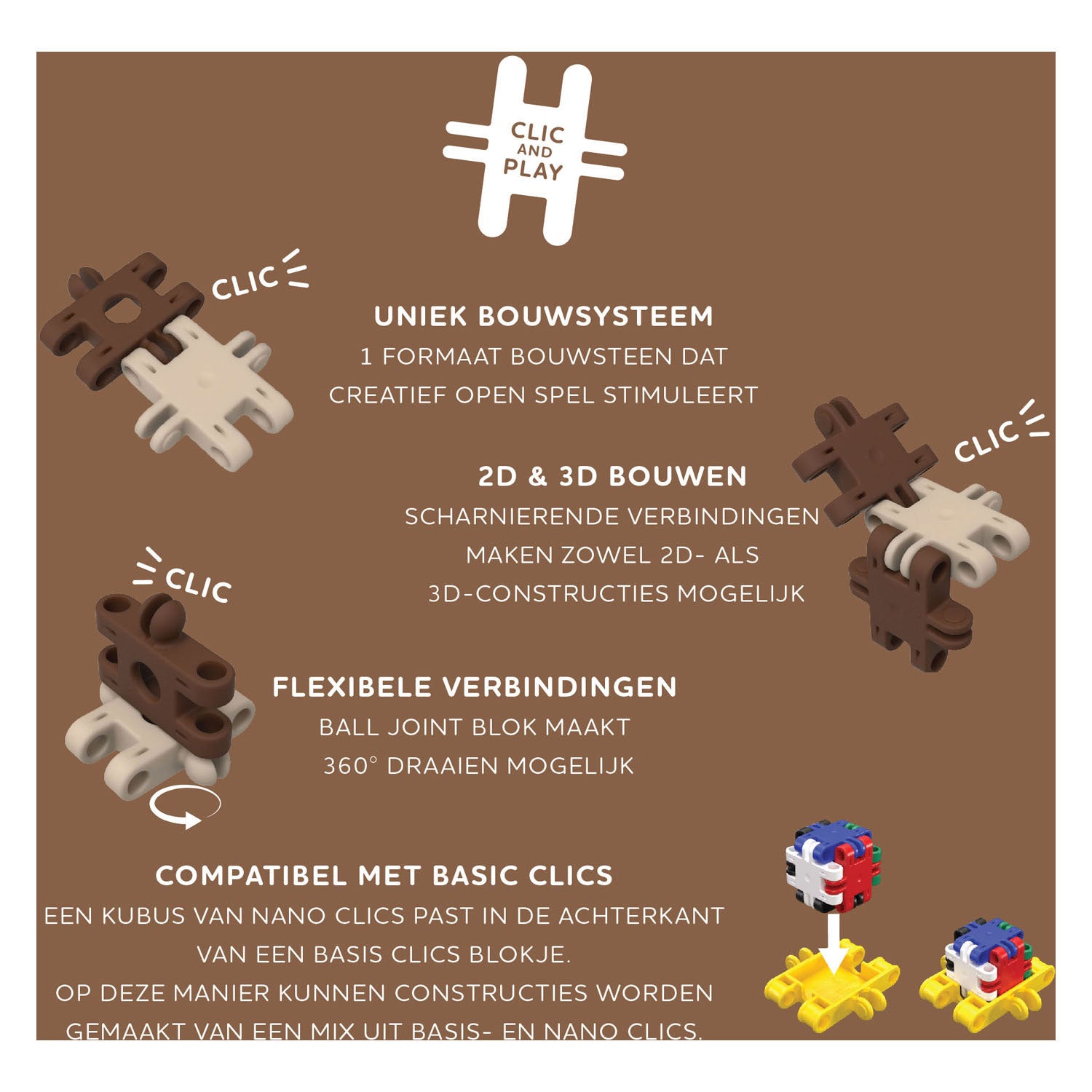 Clics nano - wilde dieren, 250dlg.