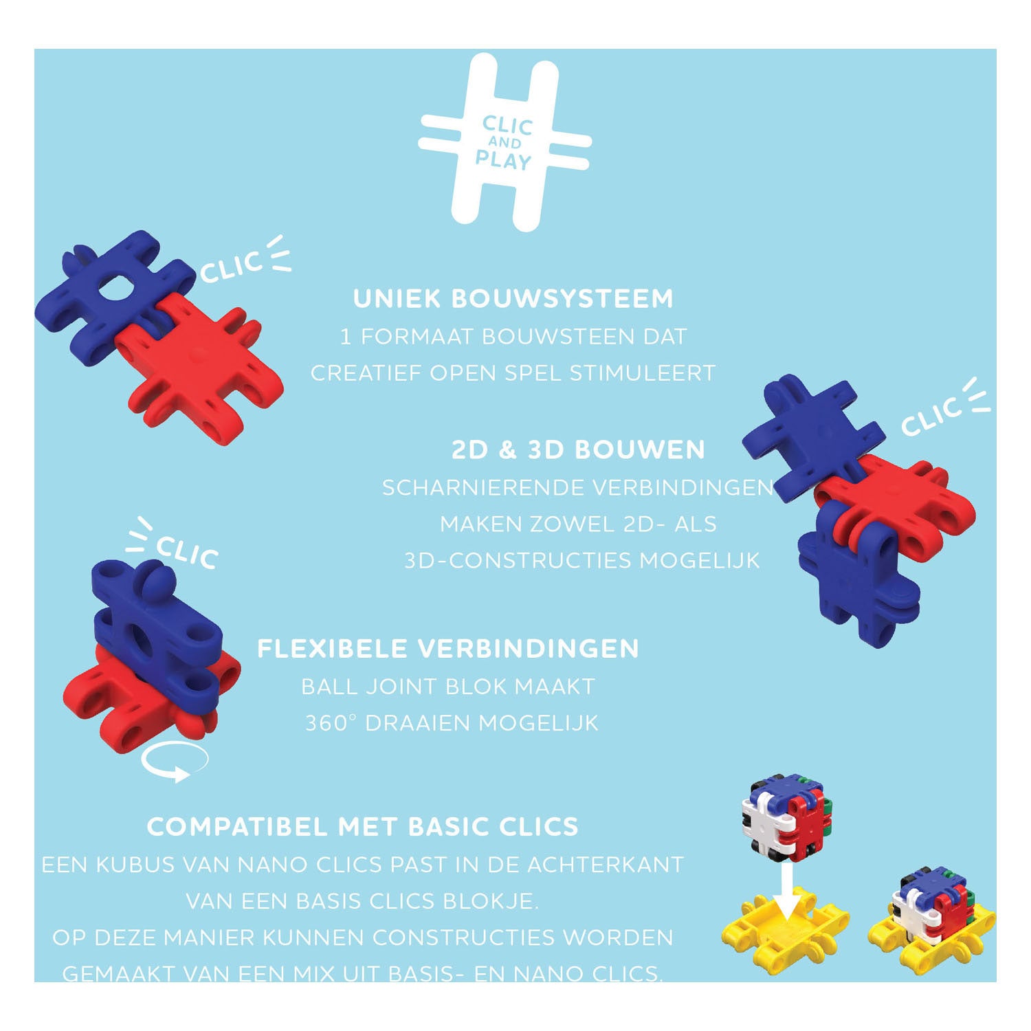 Clics nano - creatieve bouwers, 500dlg.