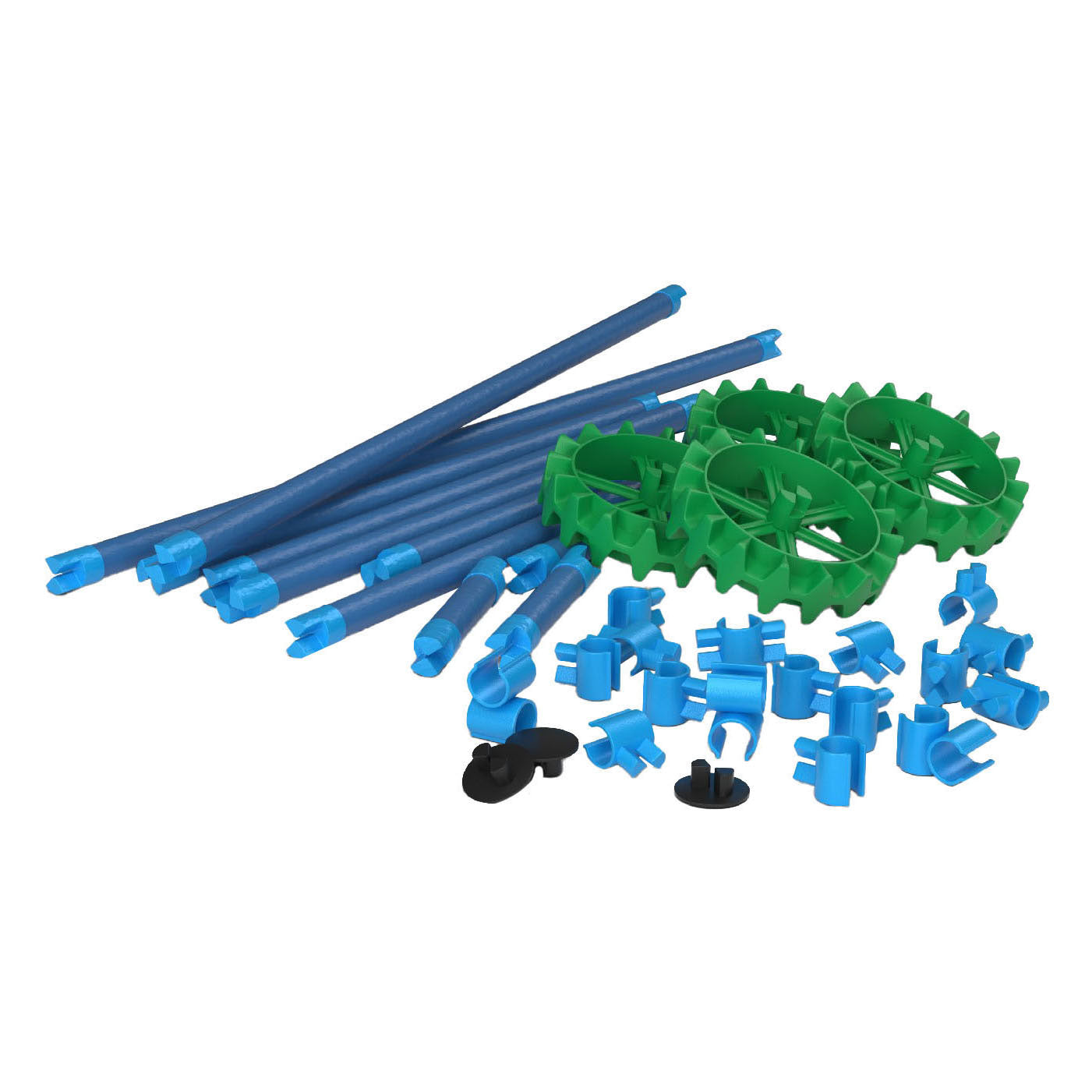 Clics spaghetteez noodle de pup flexibele bouwstaafjes, 34dlg.